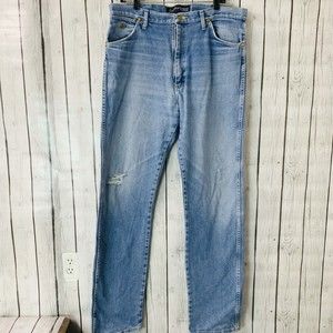 Wrangler George Strait Collection Cowboy Cut Blue Jeans 100% Cotton W 36 L 36